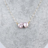 Fresh Water Pearl Heart Pendant Necklace