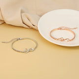 Sister Bracelet Heart Bowknot Pendant Girls Gift