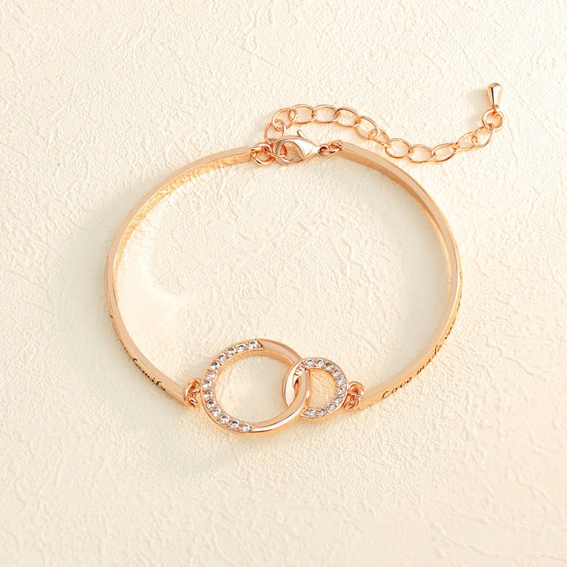 Sister Bracelet Heart Bowknot Pendant Girls Gift