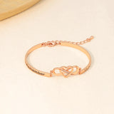 Sister Bracelet Heart Bowknot Pendant Girls Gift