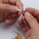 Pearl Pendant Bracelet & Propitious Blessing Bangle