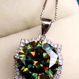 Green Pendant Necklace Men's Women's Jewelry