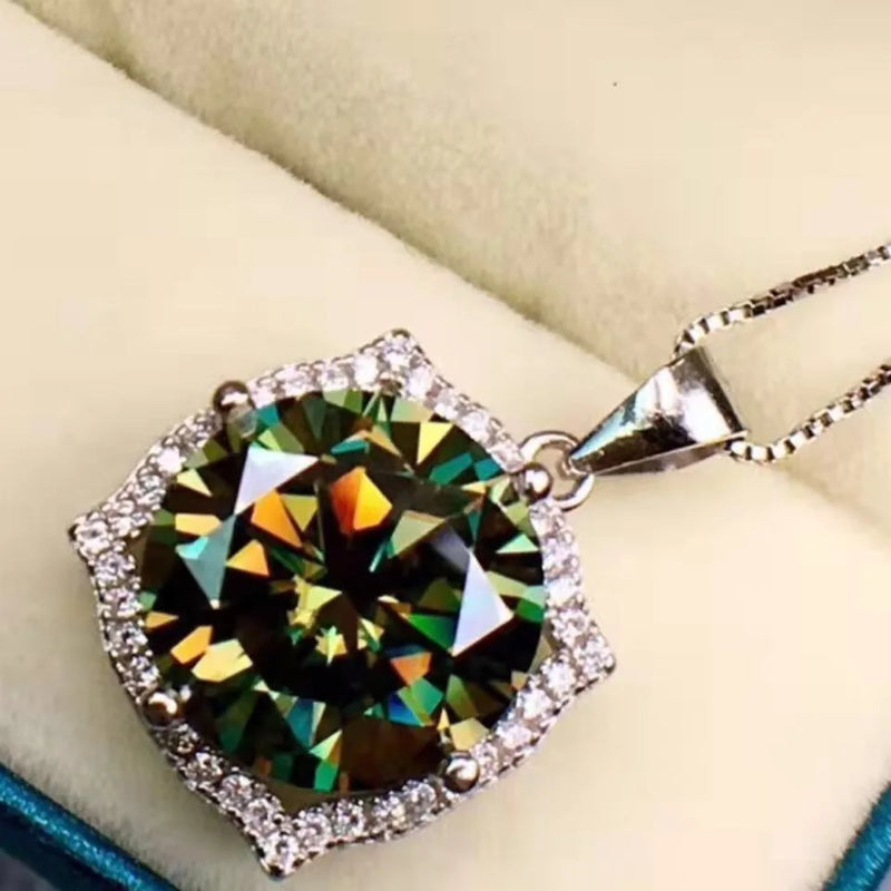 Green Pendant Necklace Men's Women's Jewelry
