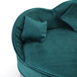 Green Velvet Sofa Jewelry Display Box Necklace Earring Ring Gift Storage