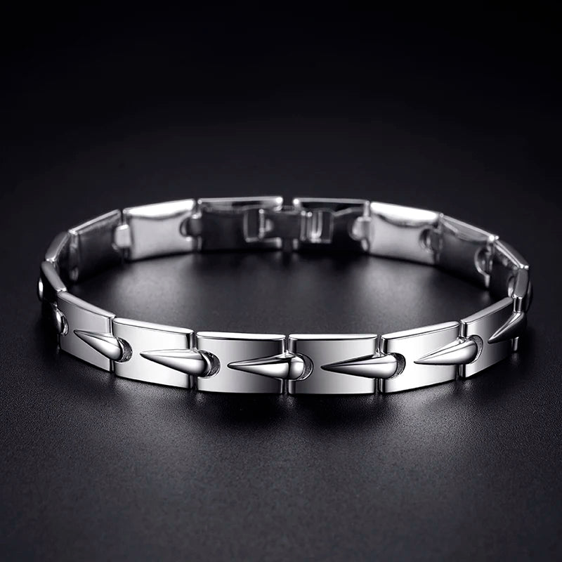 Men's Silver Bracelet Retro Hand Jewelry Boys Accessories