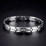 Men's Silver Bracelet Retro Boys Hand Jewelry Accessories