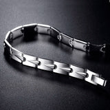Men's Silver Bracelet Retro Boys Hand Jewelry Accessories