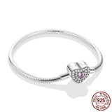 Heart Charm Beads Bracelet For Women DIY Jewelry Making
