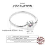 Heart Charm Beads Bracelet For Women DIY Jewelry Making