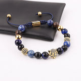 316L Stainless Steel Bangle Leopard Charms Bracelet Set Men Jewelry