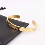 316L Stainless Steel Bangle Leopard Charms Bracelet Set Men Jewelry
