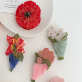 Geometric Hair Claw Evil Eye Sun Rose Flower Hibiscus Claw Clip