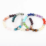 8mm Apatite Sunstone Garnet Beads Bracelet for Women