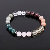 8mm Apatite Sunstone Garnet Beads Bracelet for Women