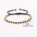 Stainless Steel Buddha Charm Friendship Bracelet