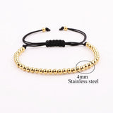 Stainless Steel Buddha Charm Friendship Bracelet