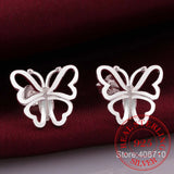 925 Sterling Silver Butterfly Earrings Women's Gift