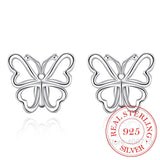 925 Sterling Silver Butterfly Earrings Women's Gift