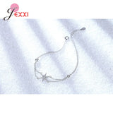 925 Silver 6 Stars Bracelet for Bride Women Wedding CZ Jewelry