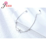 925 Silver 6 Stars Bracelet for Bride Women Wedding CZ Jewelry