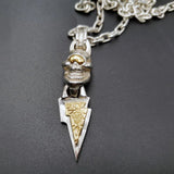 Lightning Skull Necklace Men's Retro Style Jewelry