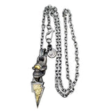 Lightning Skull Necklace Retro Style Jewelry