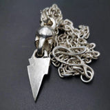 Lightning Skull Necklace Men's Retro Locomotive Style Jewelry