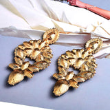 Crystal Drop Earrings High-Quality Rhinestones Jewelry Accessories