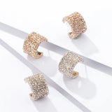 Paved CZ Zircon Clip on Earrings Ear Cuff Set for Women