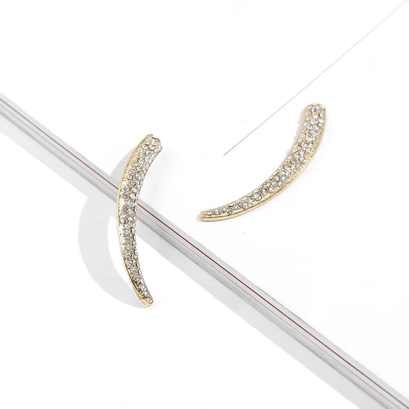 Paved CZ Zircon Clip on Earrings Ear Cuff Set for Women