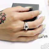 18K Stainless Steel Love Ring for Women Engagement Party Girl's Brands