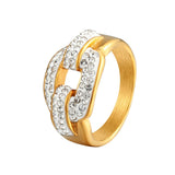 18K Stainless Steel Love Ring for Women Engagement Party Girl's Brands