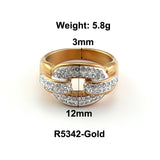 18K Stainless Steel Love Ring for Women Engagement Party Girl's Brands