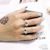 18K Stainless Steel Love Ring for Women Engagement Party Girl's Brands