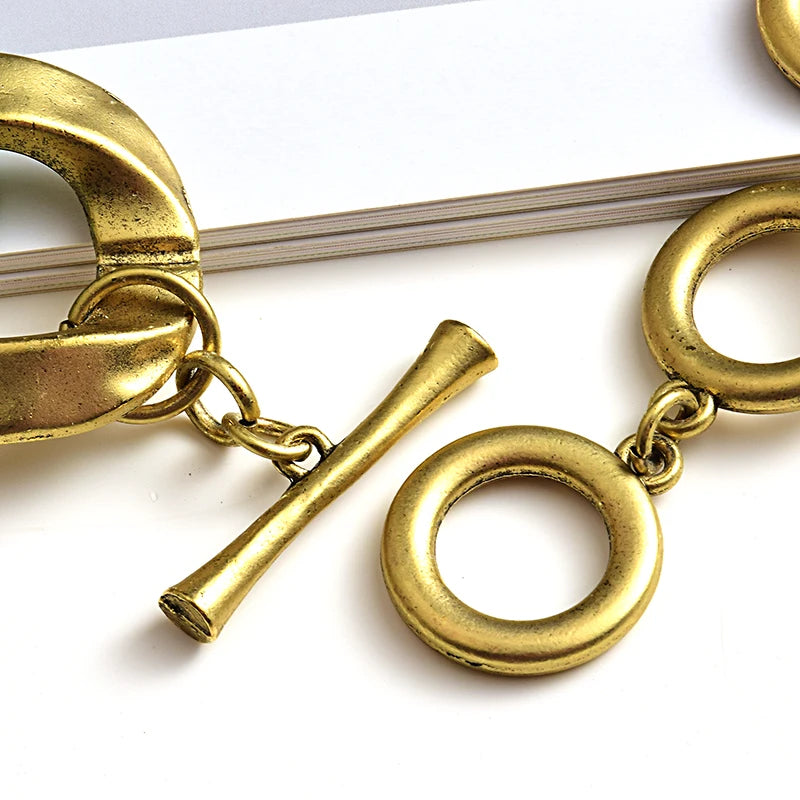 Matte Acrylic Necklace High Metal Statement Jewelry for Women