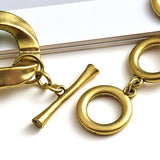 Matte Acrylic Necklace High Metal Statement Jewelry for Women