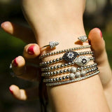 Classic Braid 4mm Beaded Bracelet for Couples