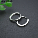 Brass Round Hoop Earrings for Women - Anti Fadings Jewelry