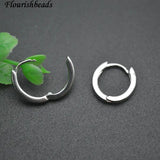 Brass Round Hoop Earrings for Women - Anti Fadings Jewelry