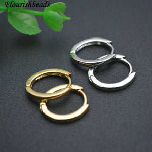 Brass Round Hoop Earrings for Women - Anti Fadings Jewelry