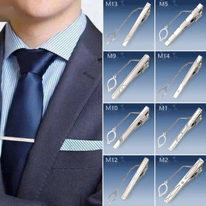 Crystal Tie Clip for Men Wedding Necktie Clasp