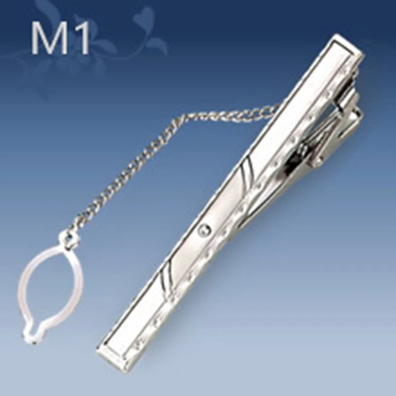 Crystal Tie Clip for Men Wedding Necktie Clasp