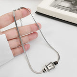 Metal Belt Buckle Chokers Necklace for Women