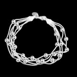 925 Sterling Silver Multi-Line Charm Bracelet