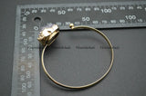 Drusy Amethyst Quartz Bangle Cuff Bracelets