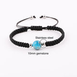 10mm Gemstone Macrame Bracelet for Women Men