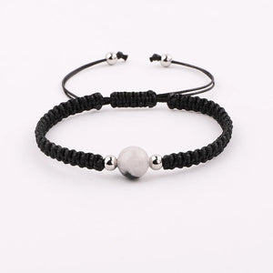 10mm Gemstone Macrame Bracelet for Women Men
