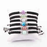 10mm Gemstone Macrame Bracelet for Women Men
