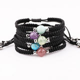 10mm Gemstone Macrame Bracelet for Women Men