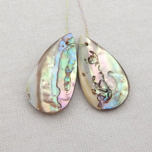 Abalone Shell Earring Bead 23x13x4mm Jewelry Accessories
